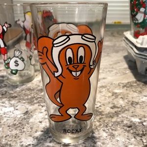 Holly farms 1975 rocky collector glass cup